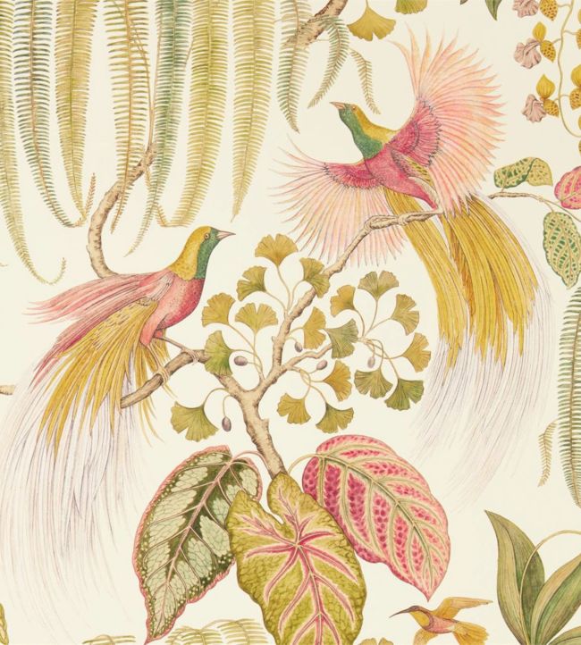 Bird Of Paradise Wallpaper - Olive - DGLW216653 - Sanderson
