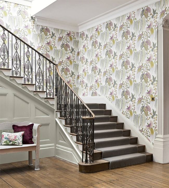 Bird Of Paradise Wallpaper - Orchid - DGLW216654 - Sanderson