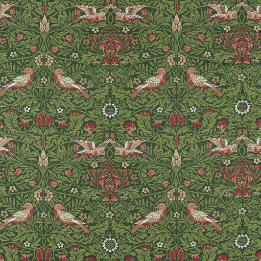 Bird Tapestry Fabric - Tump Green - 237311 - Morris & Co