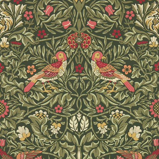 Bird Wallpaper - Wooded Dell - 217194 - Morris & Co