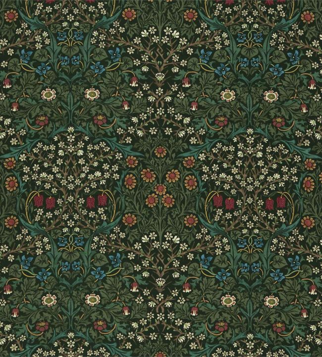 Blackthorn Fabric - Green - DCMF226707 - Morris & Co