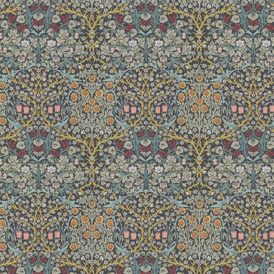 Blackthorn Wallpaper - Indigo - 217380 - Morris Wallpaper WD