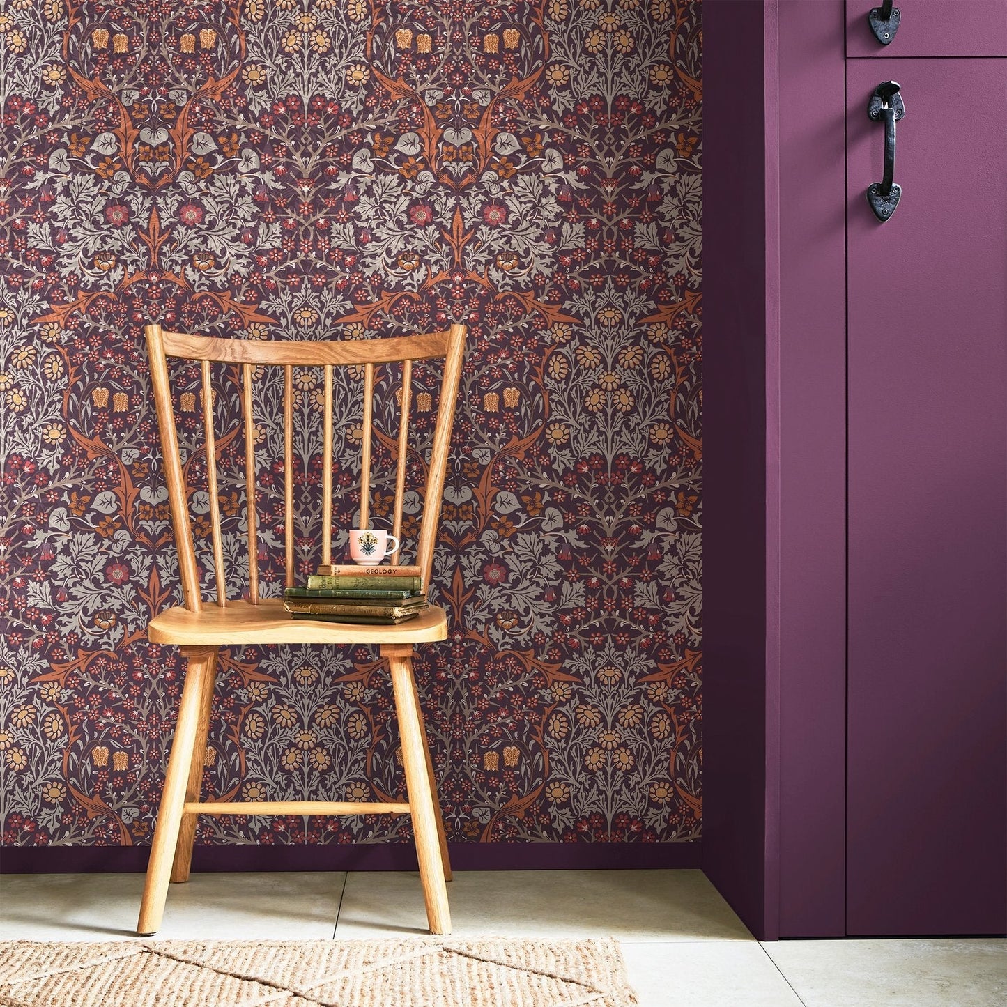 Blackthorn Wallpaper - Plum - 124249 - William Morris AH