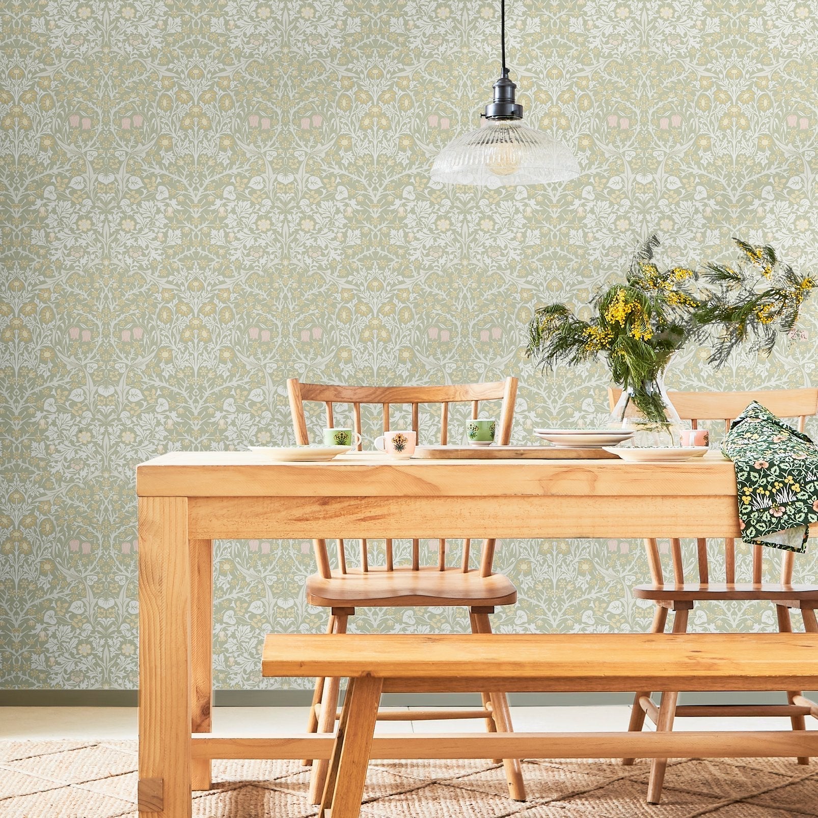 Blackthorn Wallpaper - Sage - 124253 - William Morris AH