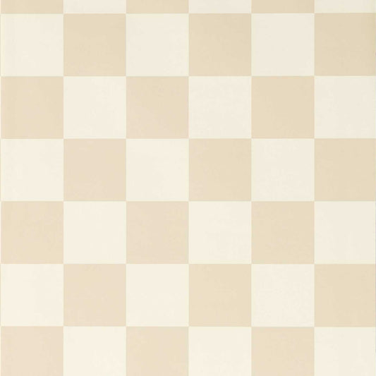 Blenets Check Wallpaper - Oatmeal - HHHW113169 - Harlequin