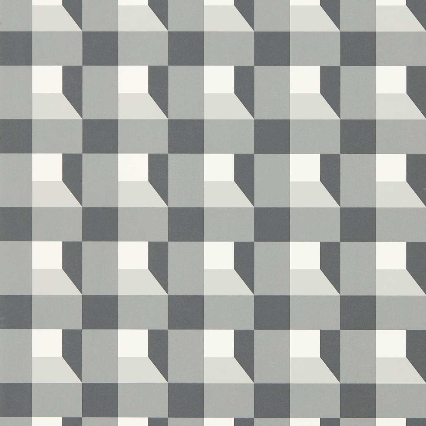 Blocks Wallpaper - Black Earth/Sketched/Diffused Light - HQN3112943 - Harlequin