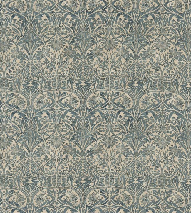 Bluebell Fabric - Seagreen/Vellum - DCMF226721 - Morris & Co