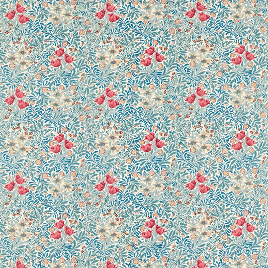 Bower Fabric - Barbed Berry/Indigo - 227030 - Morris & Co