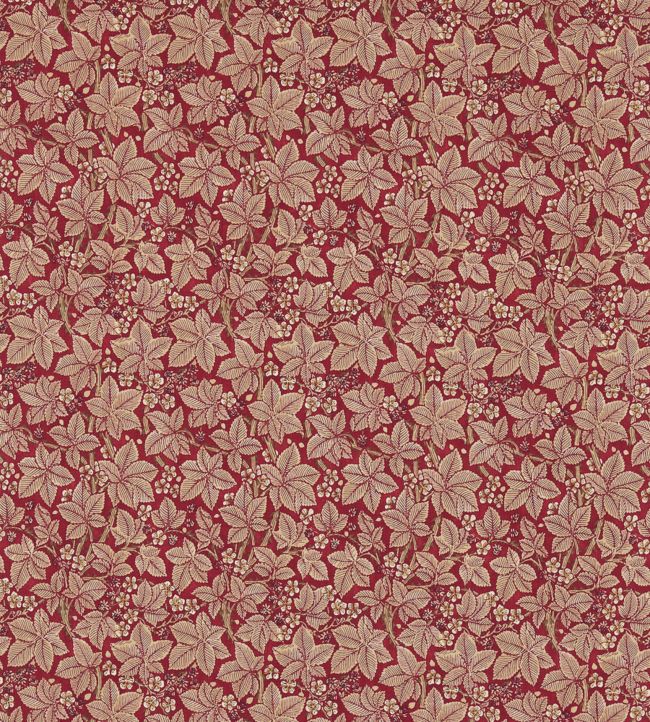 Bramble Fabric - Wine/Thyme - 224465 - Morris & Co
