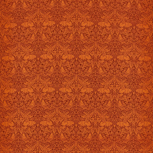 Brer Rabbit Fabric - Burnt Orange - 226849 - Morris & Co
