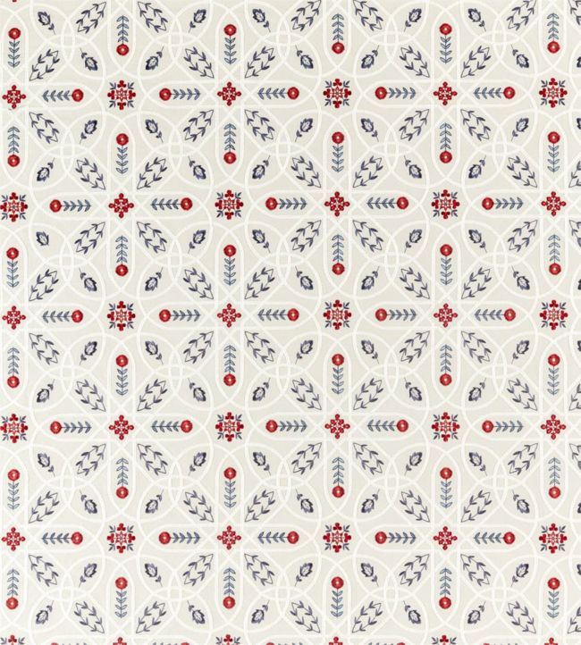 Brophy Embroidery Fabric - Indigo - 236815 - Morris & Co