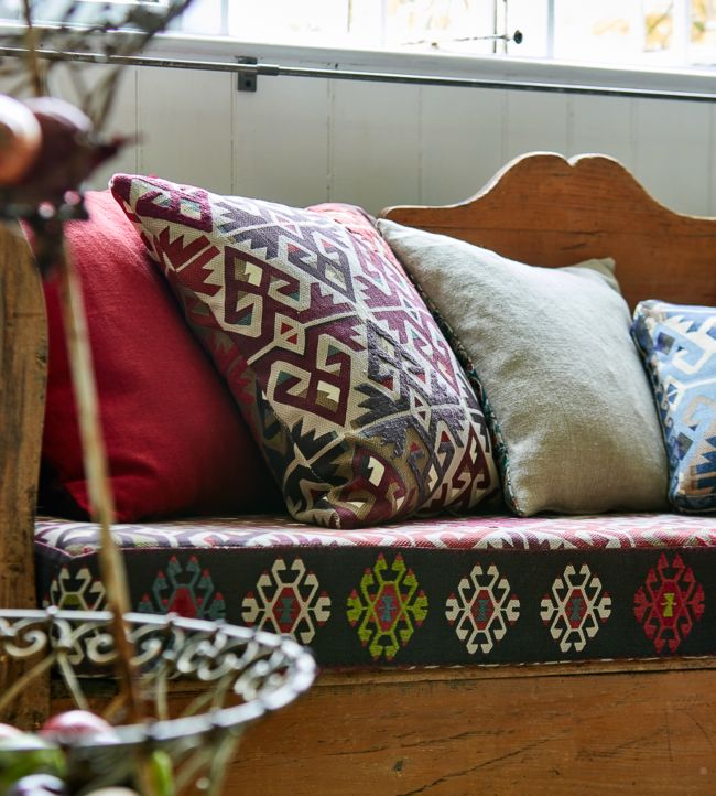 Burdock & Star Fabric - Fig/Carmine - 236520 - Morris & Co