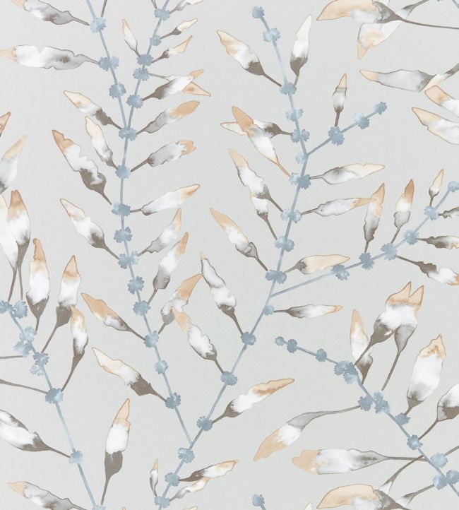 Chaconia Wallpaper - Amber/Slate - HANZ111633 - Harlequin