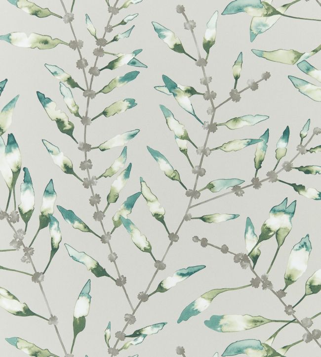 Chaconia Wallpaper - Emerald/Lime - HANZ111634 - Harlequin