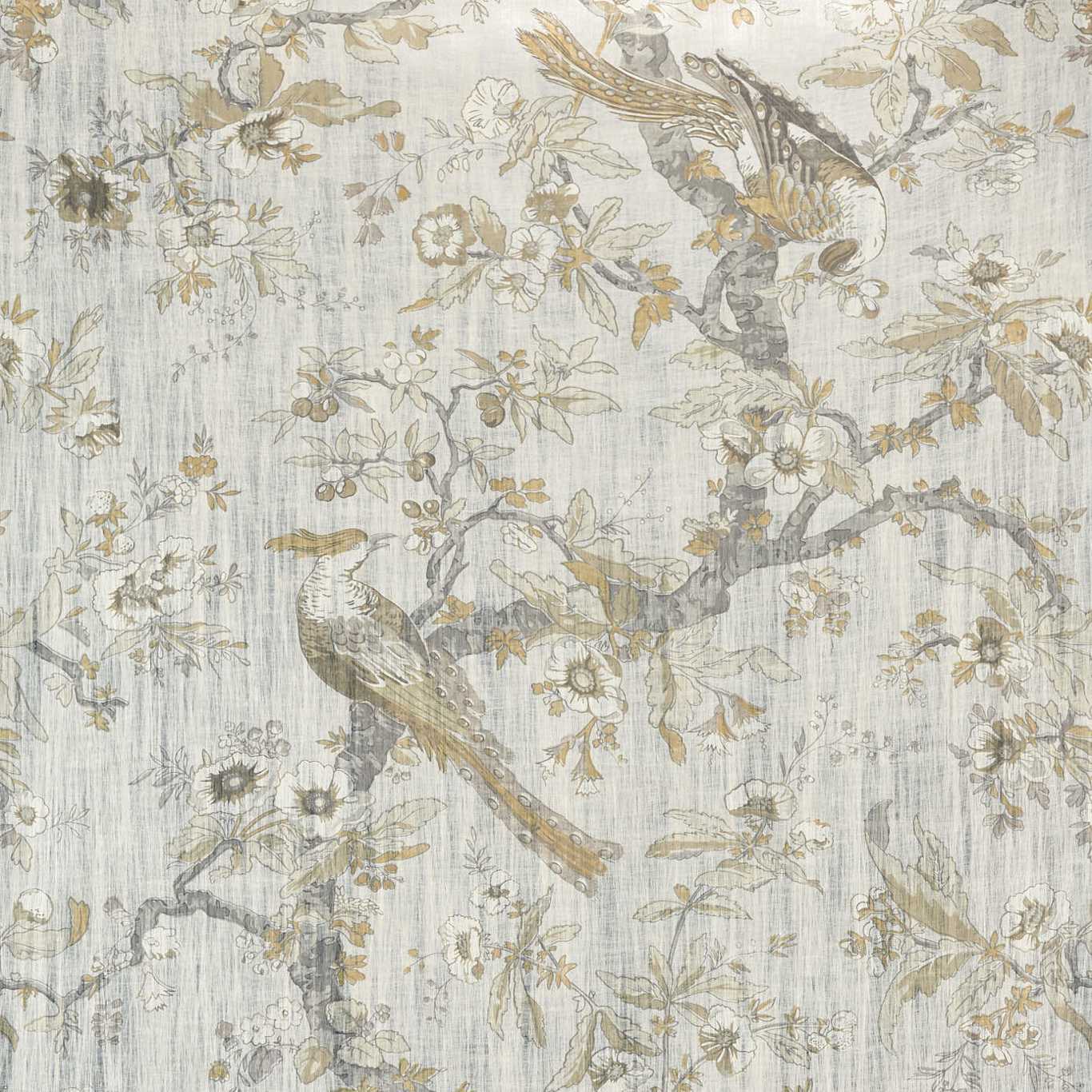 Chintz Lustre Wallpaper - Quartz Grey - ZCOT313013 - Zoffany