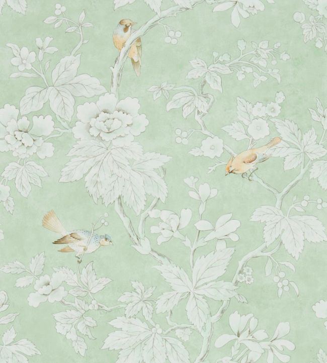 Chiswick Grove Wallpaper - Sage - DDAM216387 - Sanderson