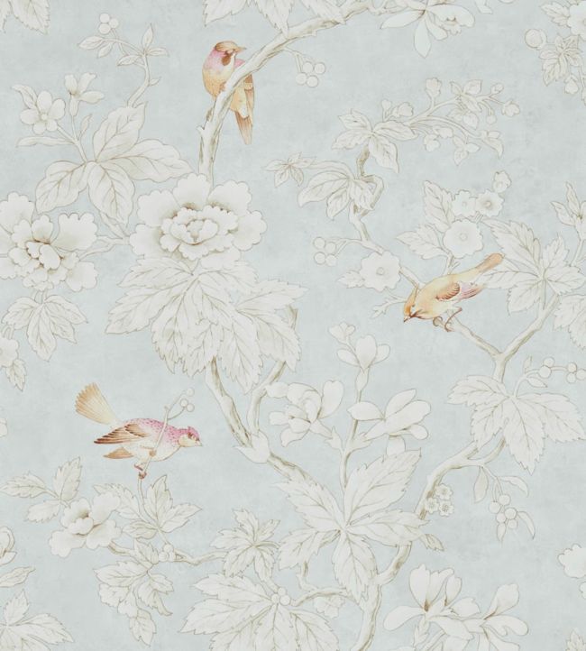 Chiswick Grove Wallpaper - Silver - DDAM216388 - Sanderson