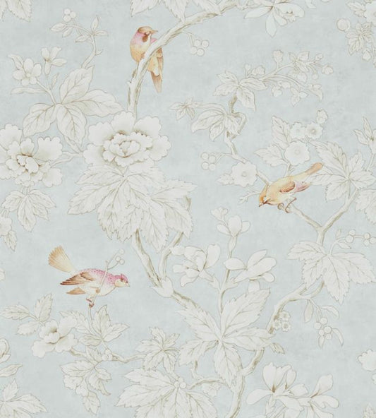 Chiswick Grove Wallpaper - Silver - DDAM216388 - Sanderson