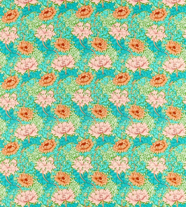 Chrysanthemum Fabric - Summer - 226855 - Morris & Co