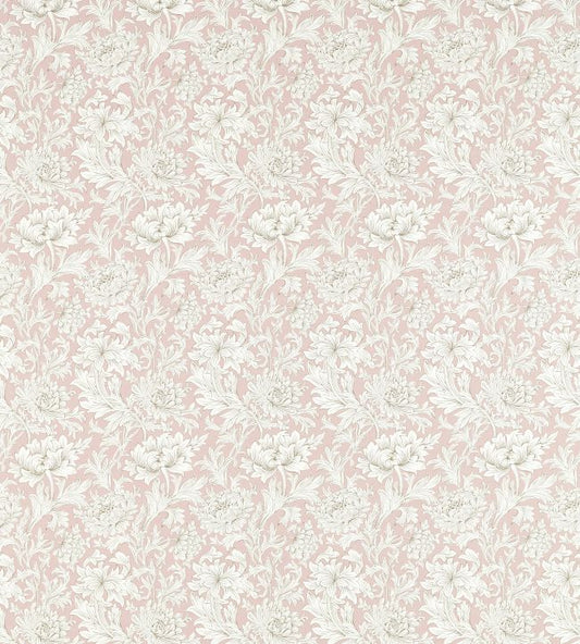 Chrysanthemum Toile Fabric - Cochineal Pink - 226910 - Morris & Co