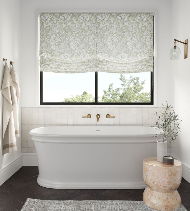 Chrysanthemum Toile Fabric - Willow - 226911 - Morris & Co