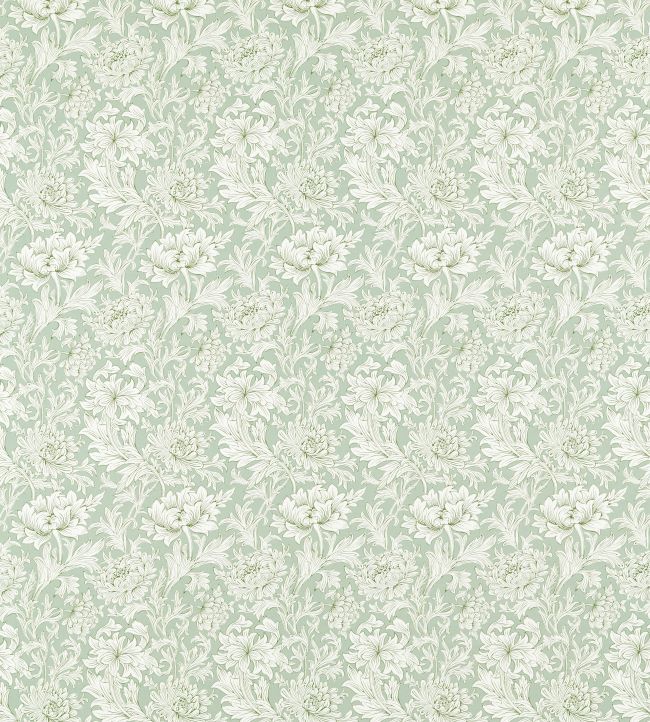 Chrysanthemum Toile Fabric - Willow - 226911 - Morris & Co