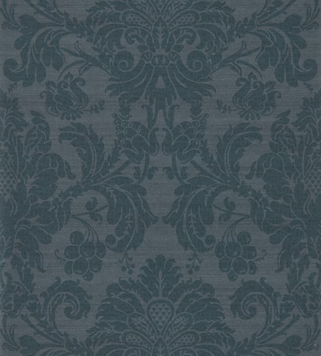Crivelli Wallpaper - Como Blue - ZPAL312683 - Zoffany