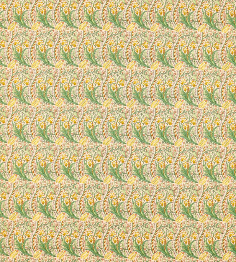 Daffodil Fabric - Pink/Leaf Green - 226992 - Morris & Co