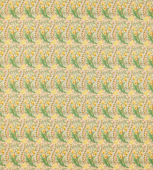 Daffodil Fabric - Pink/Leaf Green - 226992 - Morris & Co