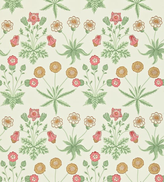Daisy Wallpaper - Willow/Pink - 212562 - Morris & Co
