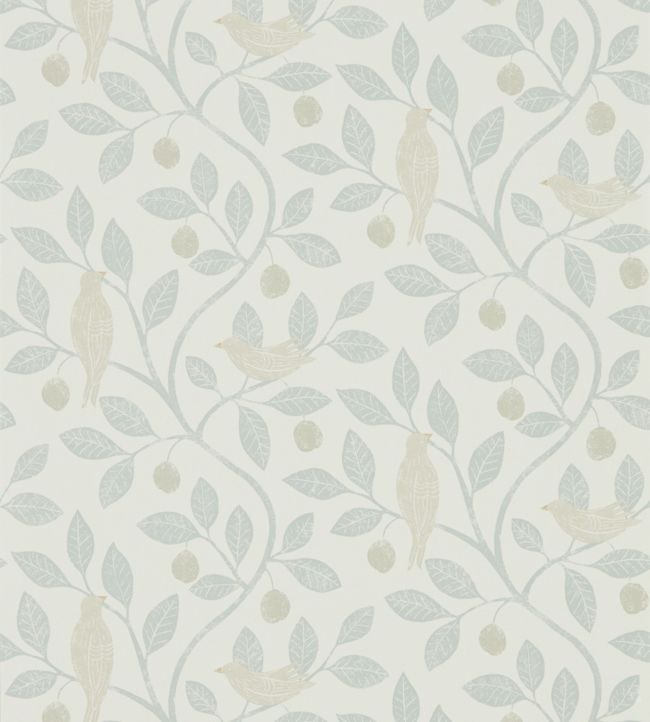 Damson Tree Wallpaper - Mineral/Dove - DHPO216365 - Sanderson