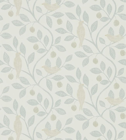 Damson Tree Wallpaper - Mineral/Dove - DHPO216365 - Sanderson