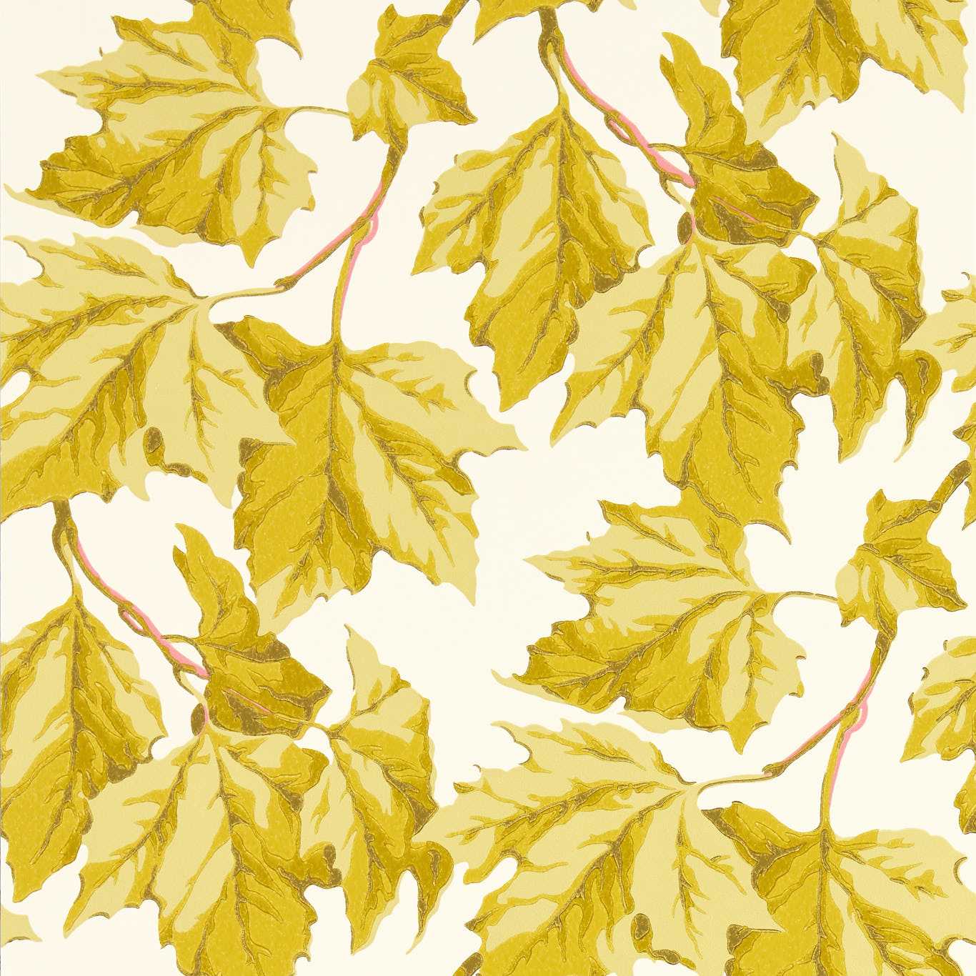 Dappled Leaf Wallpaper - Citrine - HSRW113046 - Harlequin