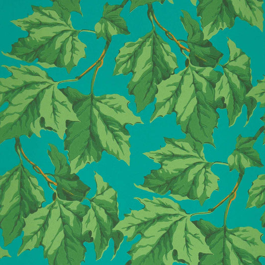 Dappled Leaf Wallpaper - Emerald/Teal - HSRW113047 - Harlequin