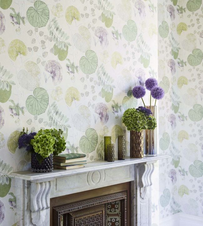 Dardanella Wallpaper - Linden/Heather - HGAT111259 - Harlequin