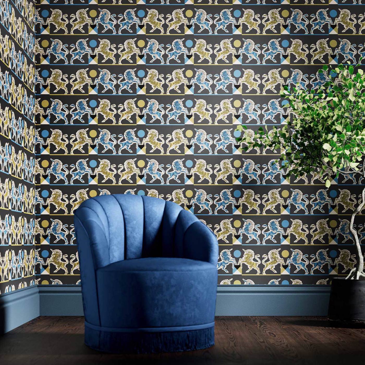 Elixir of Life Wallpaper - Nightfall - 510003 - Morris & Co