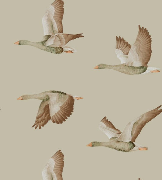 Elysian Geese Wallpaper - Briarwood - DYSI216609 - Sanderson