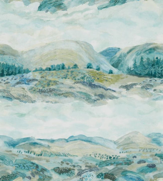 Elysian Wallpaper - Whitstable Blue - DYSI216594 - Sanderson