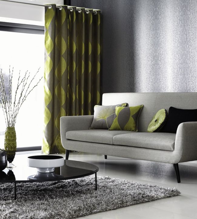 Enigma Wallpaper - Light Steel Blue & Sparkle - HMOM110104 - Harlequin