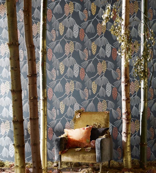 Epitome Wallpaper - Mint/Duck Egg/Smoke - HSTO111500 - Harlequin