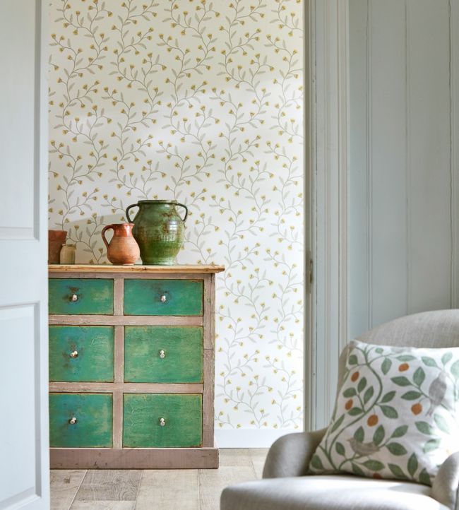 Everly Wallpaper - Barley - DHPO216375 - Sanderson