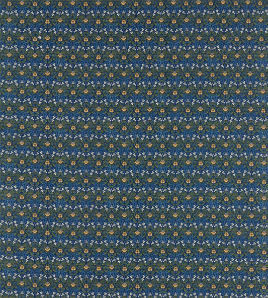 Eye Bright Fabric - Indigo - 226597 - Morris & Co