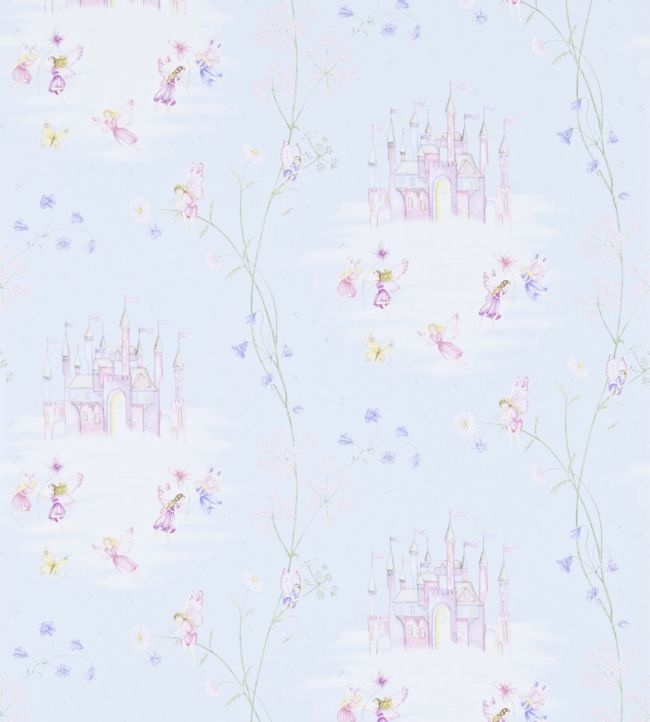 Fairy Castle Wallpaper - Blue - DLIT214045 - Sanderson