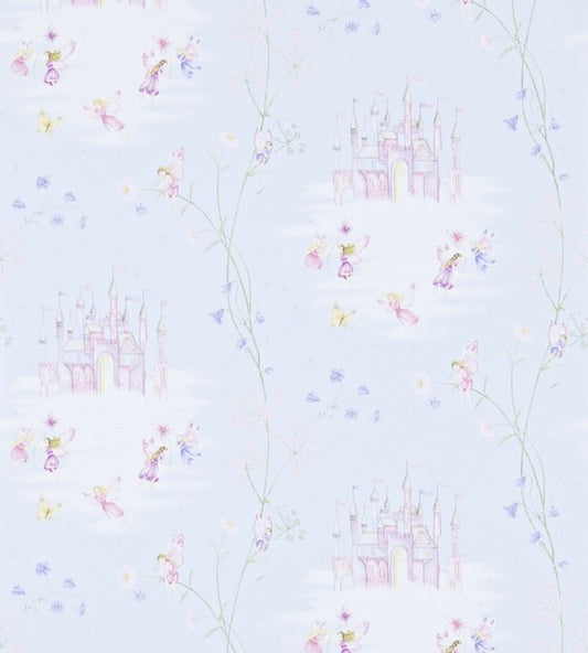 Fairy Castle Wallpaper - Blue - DLIT214045 - Sanderson