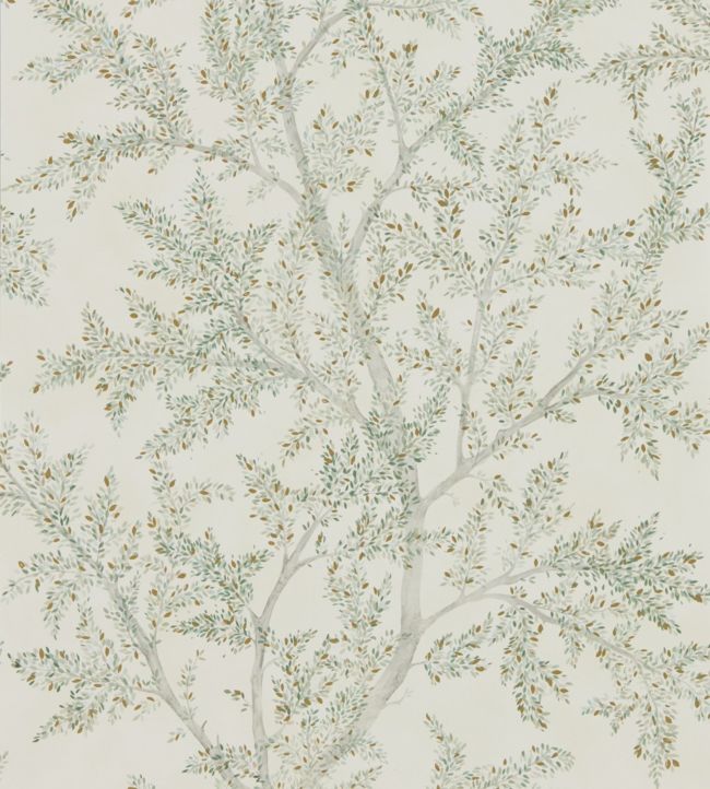 Farthing Wood Wallpaper - Sage Grey - DYSI216614 - Sanderson