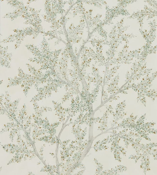 Farthing Wood Wallpaper - Sage Grey - DYSI216614 - Sanderson