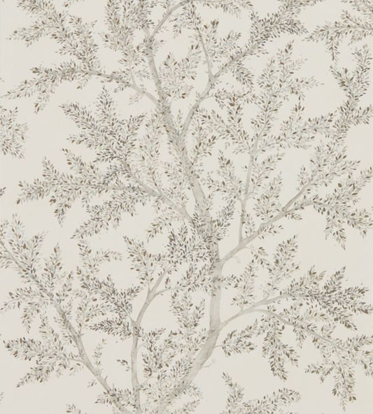 Farthing Wood Wallpaper - Silver - DYSI216612 - Sanderson