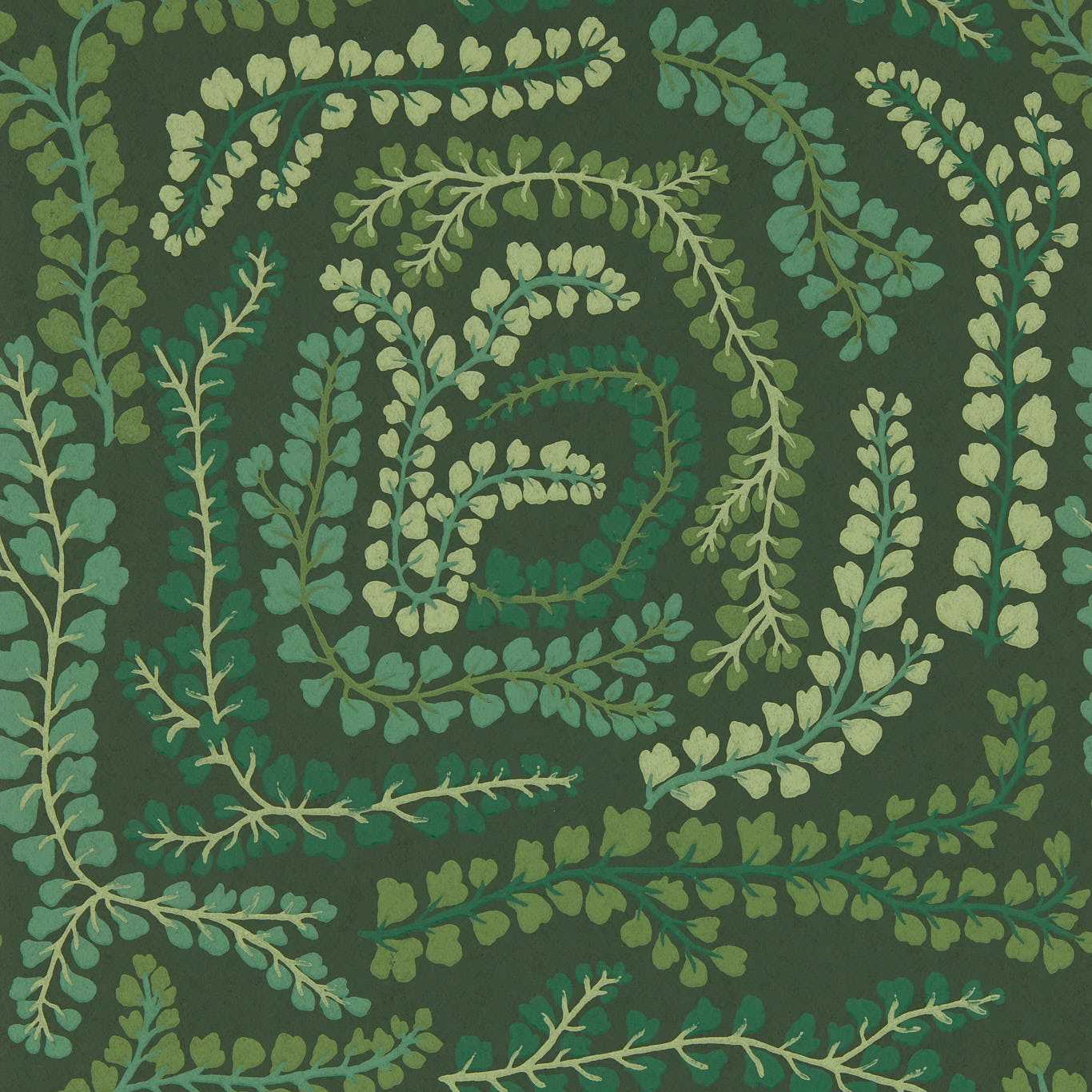 Fayola Wallpaper - Fig Leaf/Clover - HC4W113019 - Harlequin