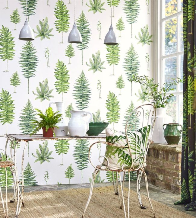 Fernery Wallpaper - Botanical Green - DGLW216633 - Sanderson