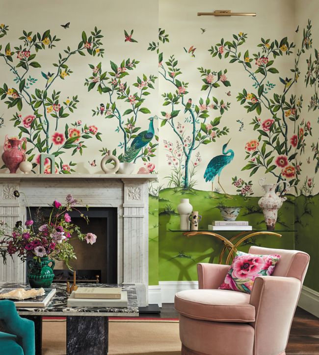 Florence Wallpaper - Fig Blossom/Apple/Peony - HDHW112891 - Harlequin